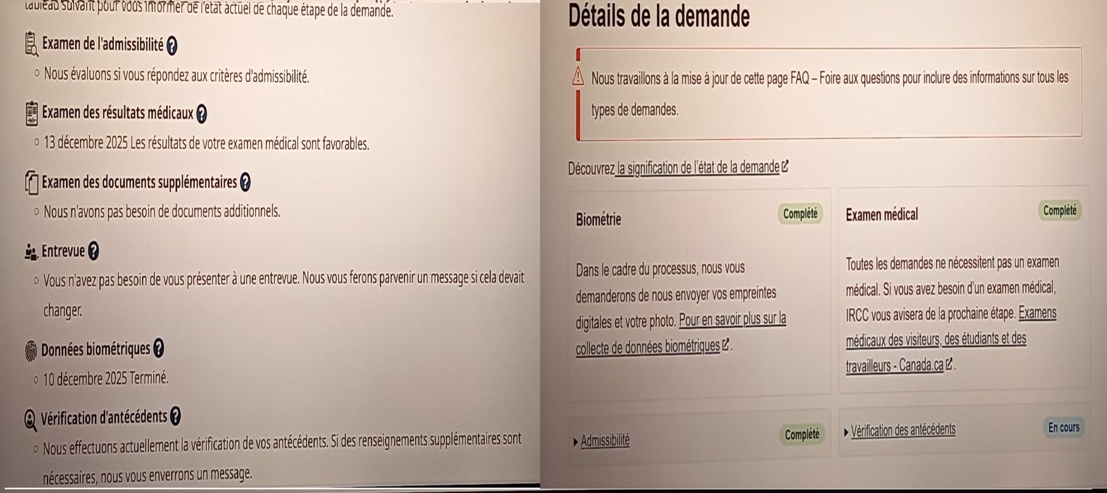 Admissibilité